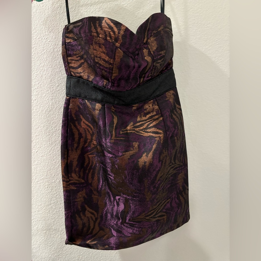 Size Small, Minuet strapless dress, zipper down the back. NWT